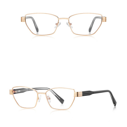 Óculos de Computador Femininos Techsuit 3162, Anti-Luz Azul, Dourados