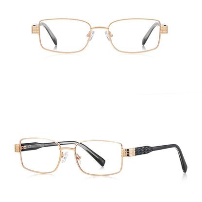 Óculos de Computador Femininos Techsuit 3163, Anti-Luz Azul, Pretos Dourados