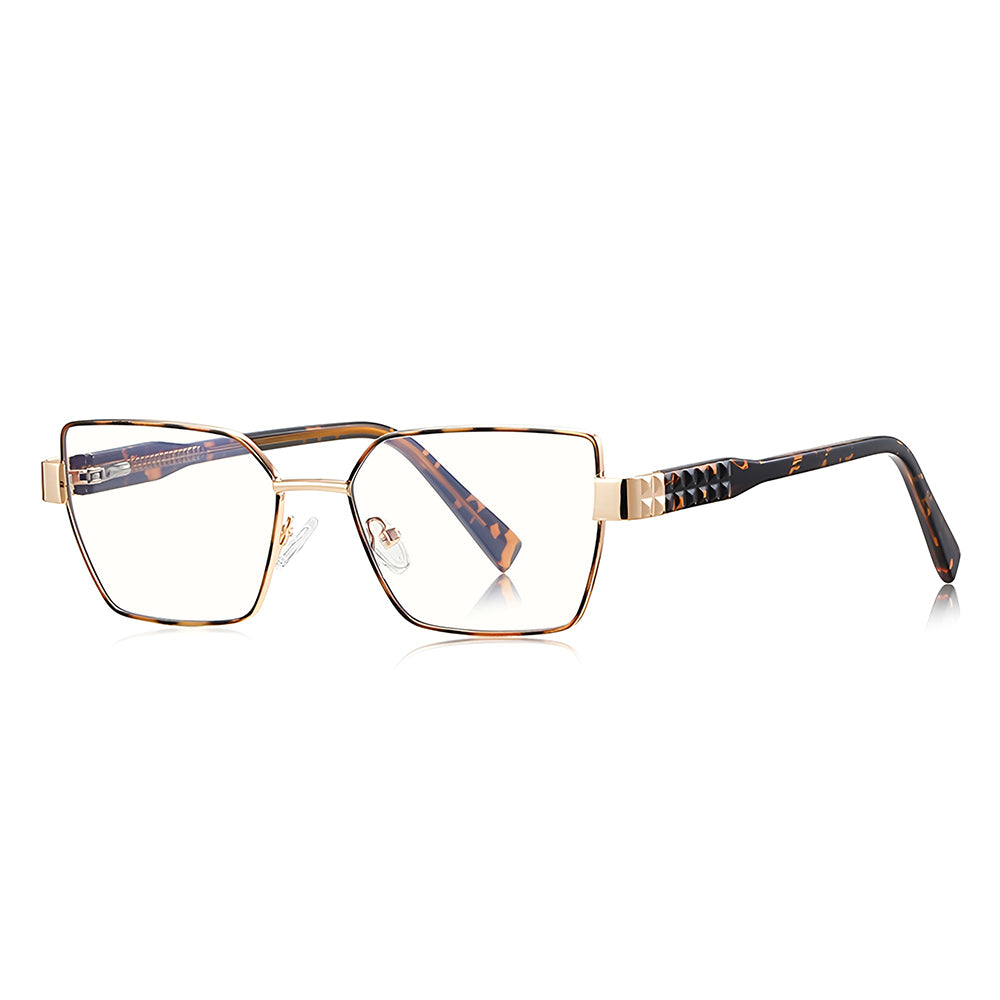 Óculos de Computador Femininos Techsuit 3169, Anti-Luz Azul, Castanho