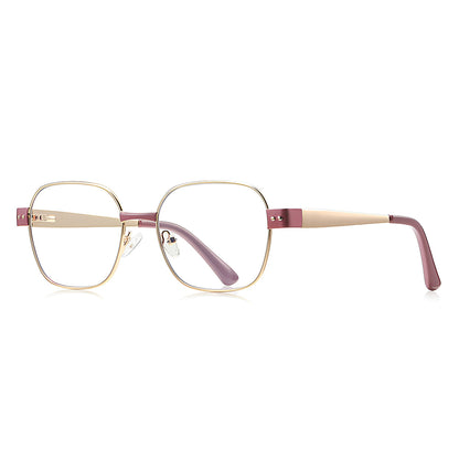 Óculos de Computador Femininos Techsuit 3172, Anti-Luz Azul, Rosa Dourado