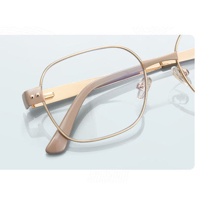 Óculos de Computador Femininos Techsuit 3172, Anti-Luz Azul, Rosa Dourado