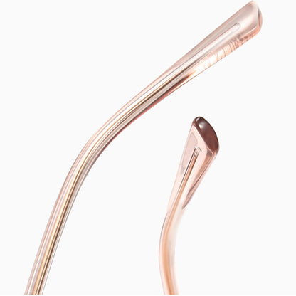 Óculos de Computador Femininos Techsuit 82290, Anti-Luz Azul, Dourado Rosa