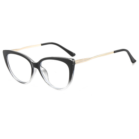 Óculos de Computador Femininos Techsuit F5018-C7, Anti-Luz Azul, Pretos Transparentes