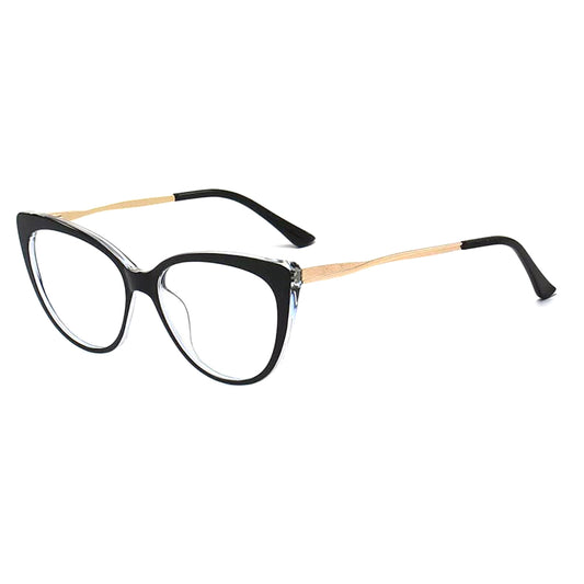 Óculos de Computador Femininos Techsuit F5018-C72, Anti-Luz Azul, Pretos
