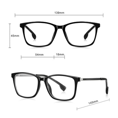 Techsuit LS202 Women's Computer Glasses, Anti-Blue Light, Black