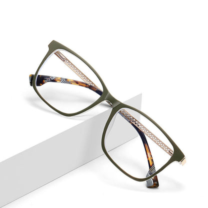 Techsuit LS202 Women's Computer Glasses, Anti-Blue Light, Green