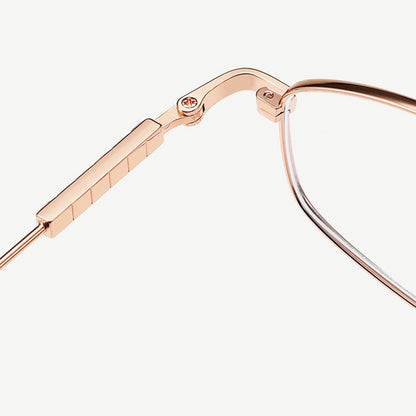 Techsuit LS501 Women's Computer Glasses, Anti-Blue Light, Gold