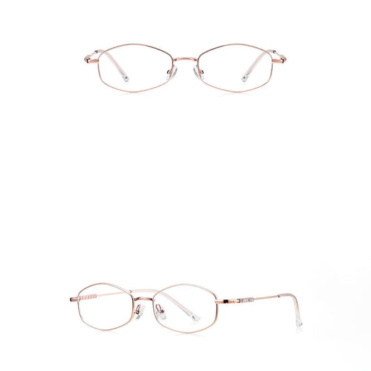 Óculos de Computador Femininos Techsuit LS501, Anti-Luz Azul, Rosa Dourado