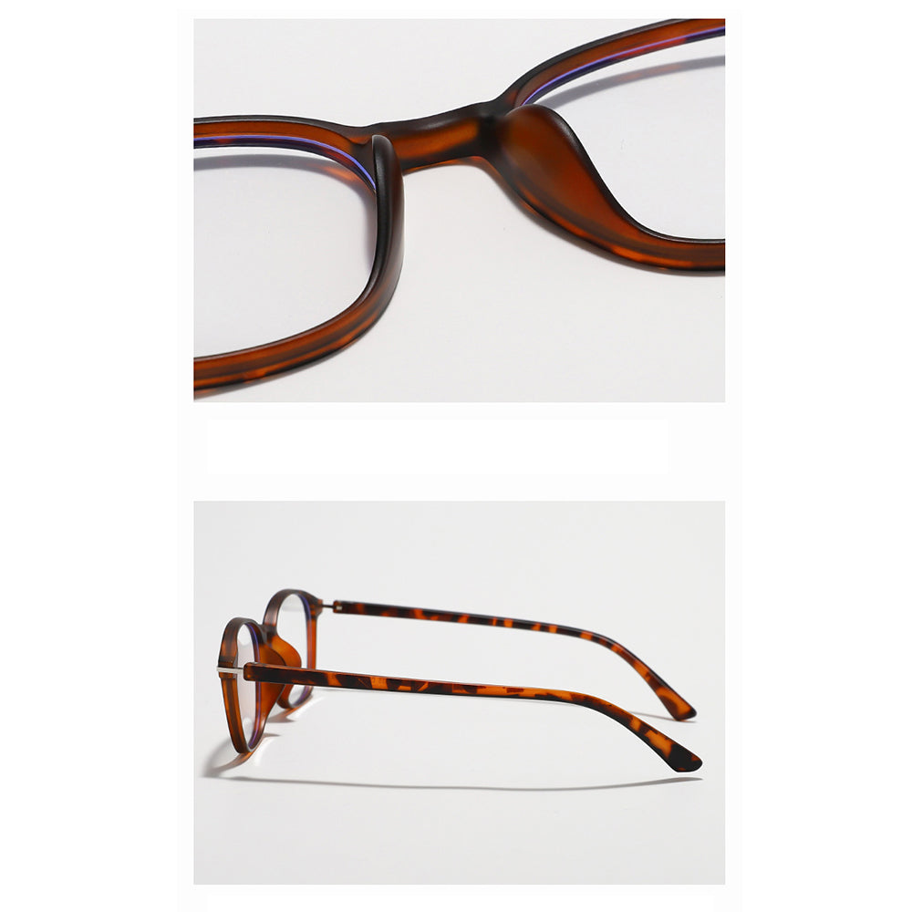 Óculos de Computador Unissexo Techsuit 6635, Anti-Luz Azul, Castanho Roxo