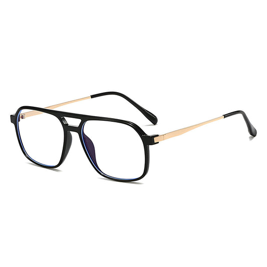 Óculos de Computador Unissexo Techsuit 83092, Anti-Luz Azul, Preto Dourado