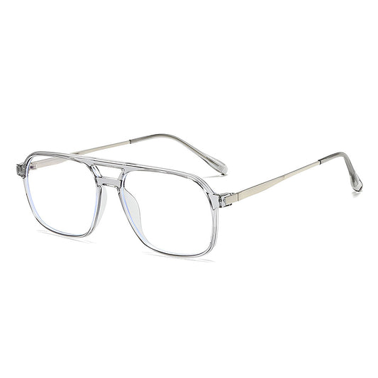 Óculos de Computador Unissexo Techsuit 83092, Anti-Luz Azul, Transparentes Prateados
