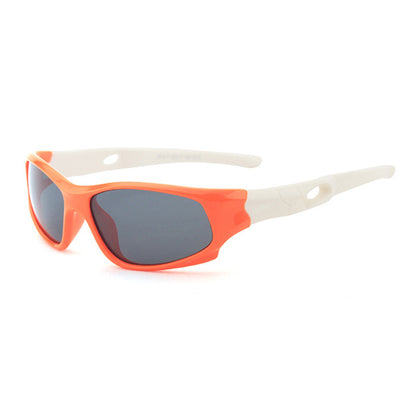 Óculos de Sol Desportivos para Crianças Techsuit 816-C8, Polarizados, Laranja e Branco