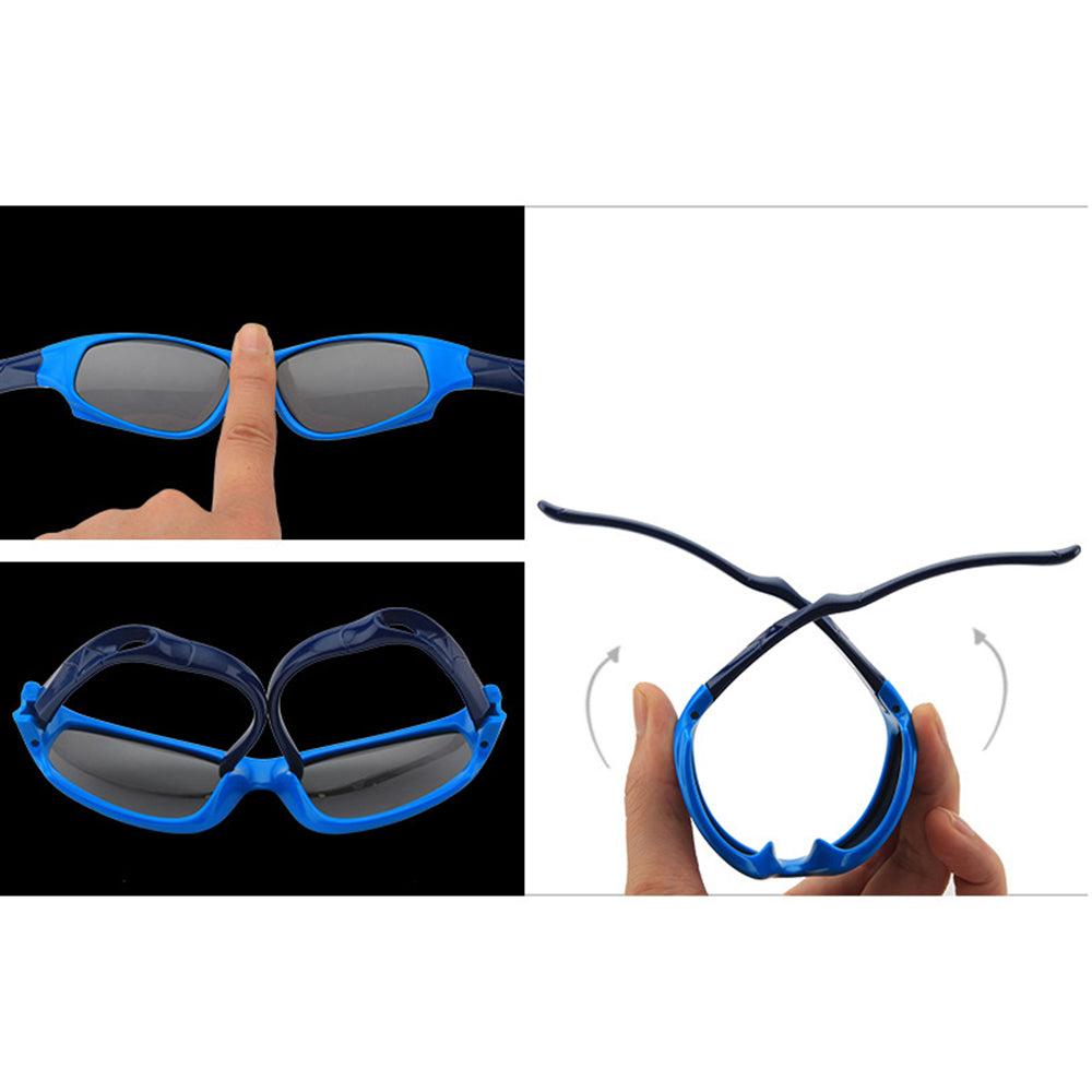 Óculos de Sol Desportivos para Crianças Techsuit 816-C8, Polarizados, Laranja e Branco