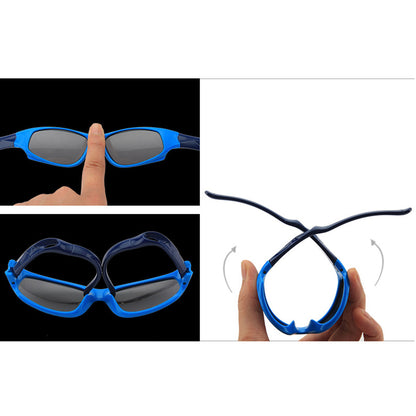 Óculos de Sol Desportivos para Crianças Techsuit 816-C8, Polarizados, Laranja e Branco