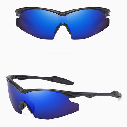 Óculos de Ciclismo Unissexo Techsuit 1806, Proteção UV, Preto Azul Roxo