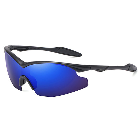 Óculos de Ciclismo Unissexo Techsuit 1806, Proteção UV, Preto Azul Roxo
