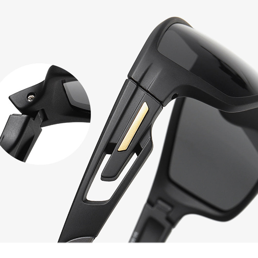 Óculos de Ciclismo Unissexo Techsuit 201910, Polarizados, Preto Vermelhos