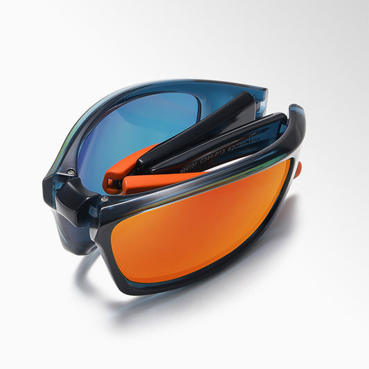 Óculos de Ciclismo Unissexo Techsuit 24101, Polarizados, Azuis