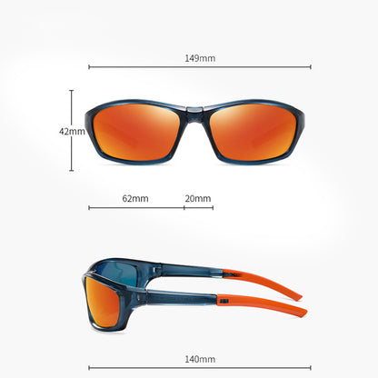 Óculos de Ciclismo Unissexo Techsuit 24101, Polarizados, Pretos