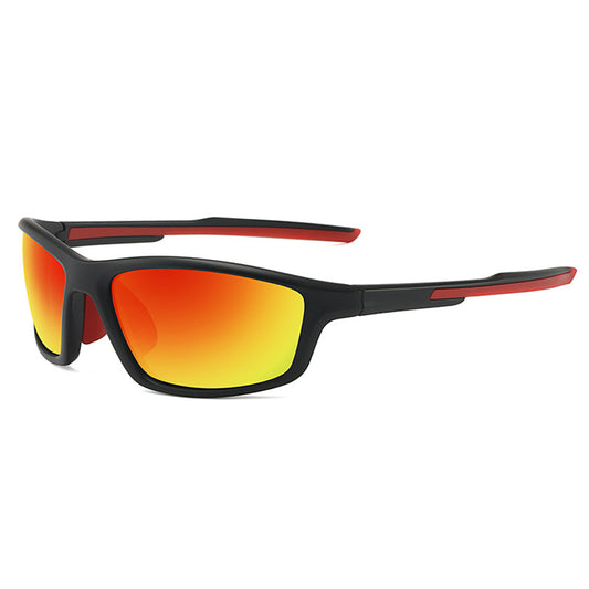Óculos de Ciclismo Unissexo Techsuit 3047, Proteção UV, Laranja
