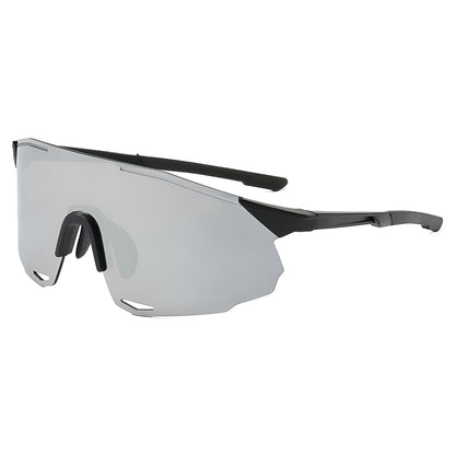 Óculos de Ciclismo Unissexo Techsuit 8853, Preto Prateado