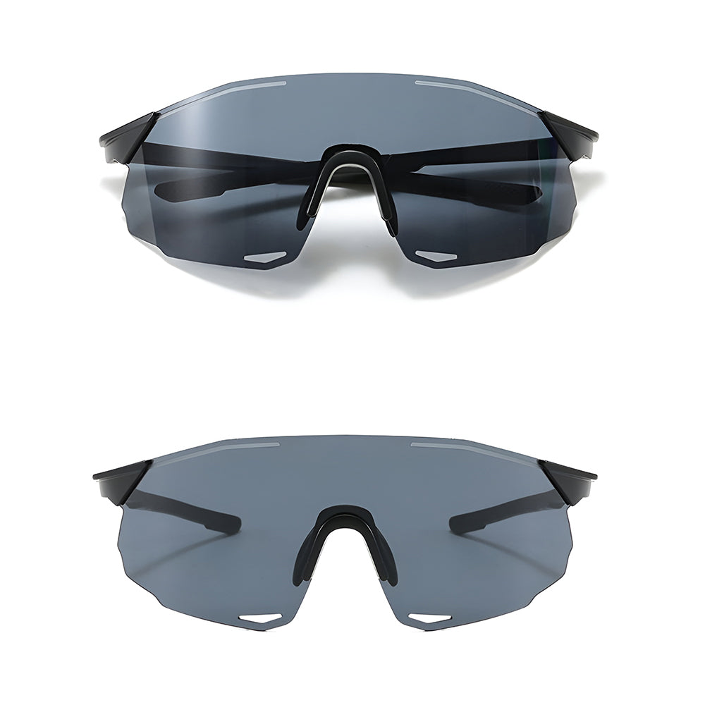 Óculos de Ciclismo Unissexo Techsuit 8853, Preto Prateado