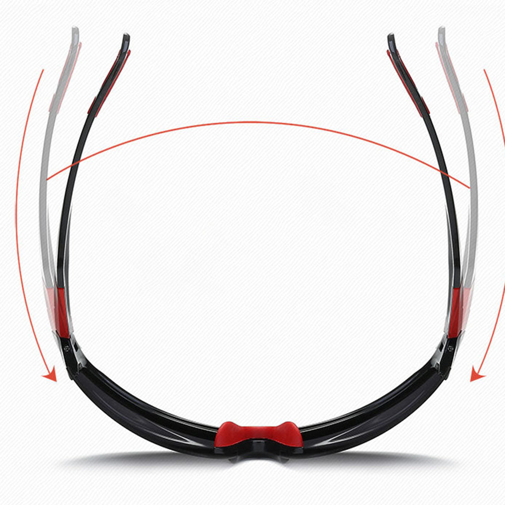 Óculos de Ciclismo Unissexo Techsuit 9301, Proteção UV, Pretos