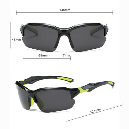 Óculos de Ciclismo Unissexo Techsuit 9301, Proteção UV, Pretos
