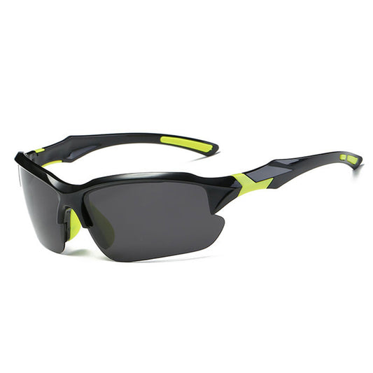 Óculos de Ciclismo Unissexo Techsuit 9301, Proteção UV, Preto Verde