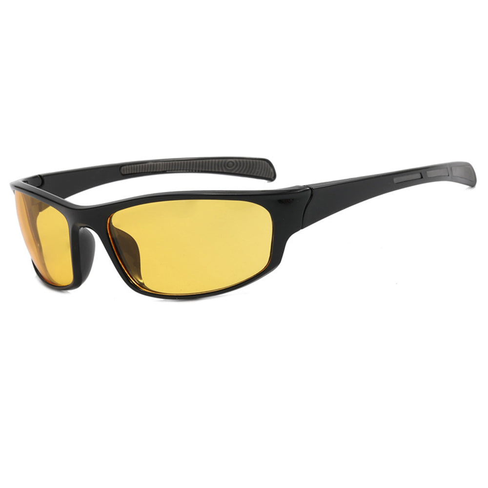 Óculos de Ciclismo Unissexo Techsuit 9937, Pretos Amarelos