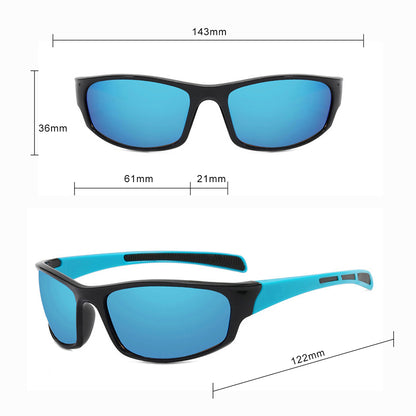 Óculos de Ciclismo Unissexo Techsuit 9937, Pretos Amarelos