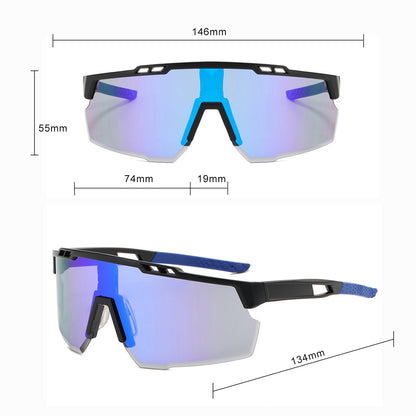 Unisex Cycling Glasses Techsuit 9963, Black Grey