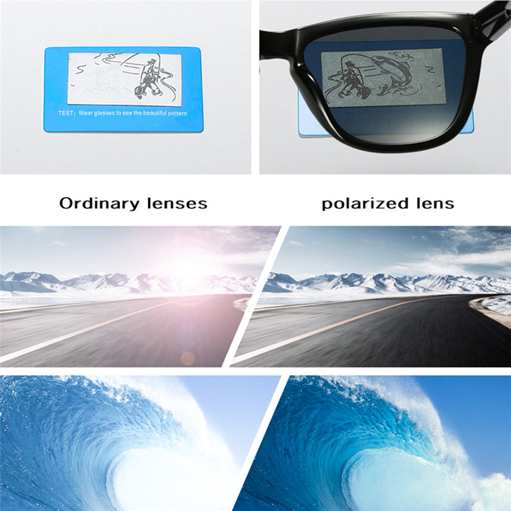 Óculos de Sol Homem Techsuit 0717, Polarizados, Proteção UV, Preto Azul