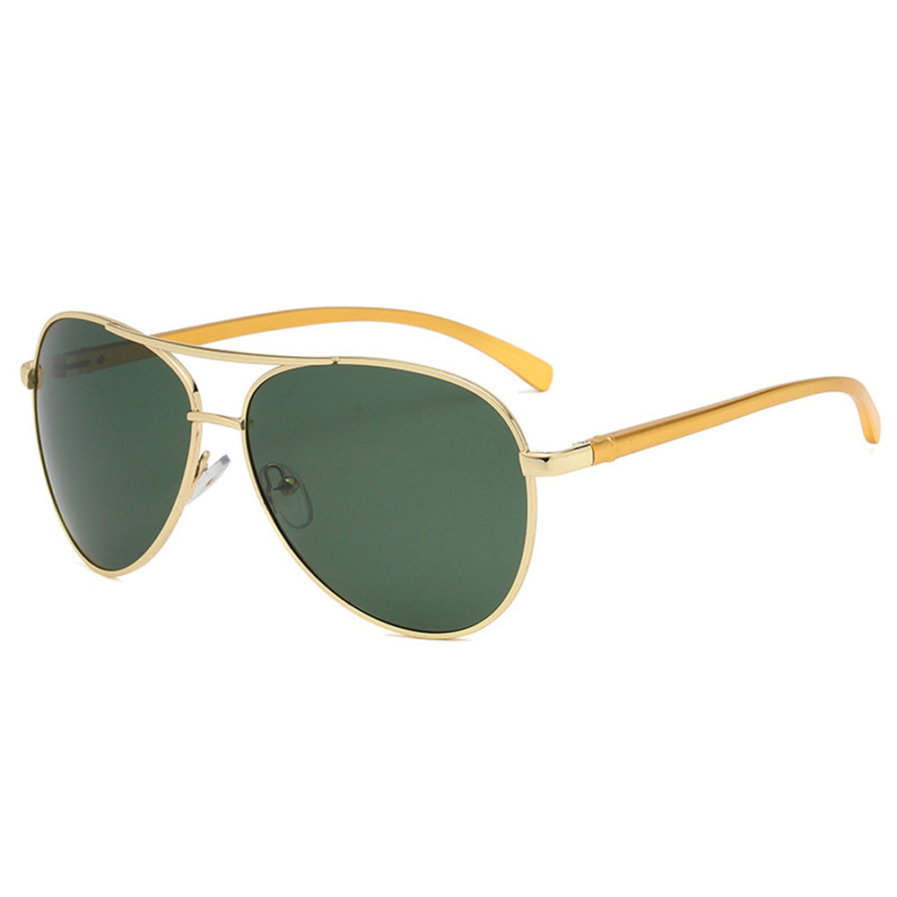 Óculos de Sol Homem Techsuit 2150, Polarizados, Proteção UV, Dourados Verdes