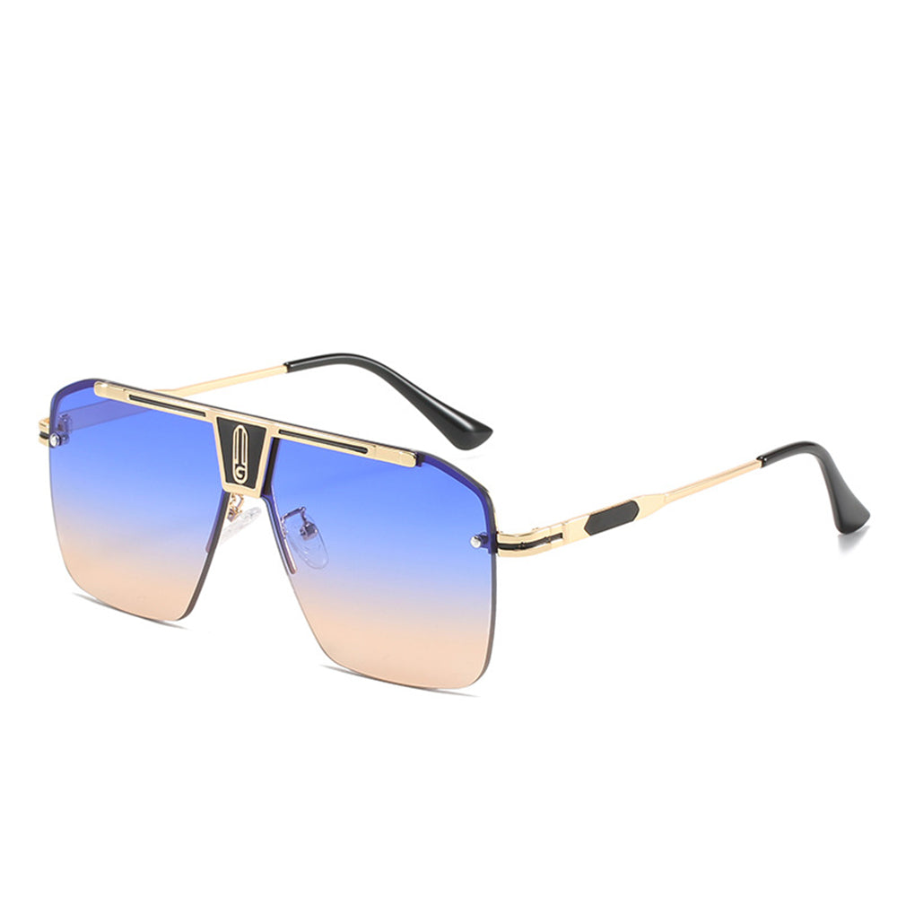 Óculos de Sol Homem Techsuit 2576, Dourados Azuis Castanhos