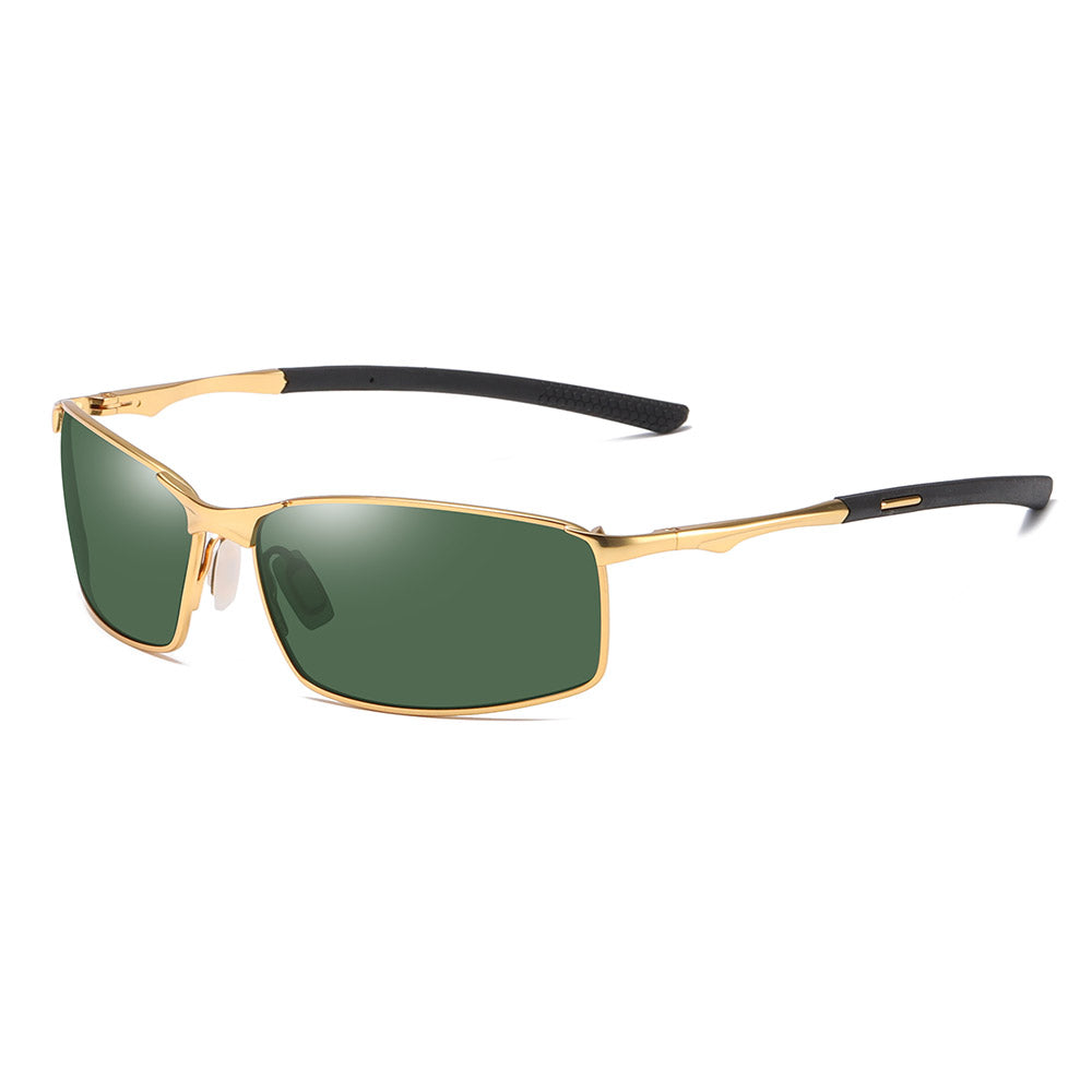 Óculos de Sol Homem Techsuit 559, Polarizados, Proteção UV, Dourados Verdes