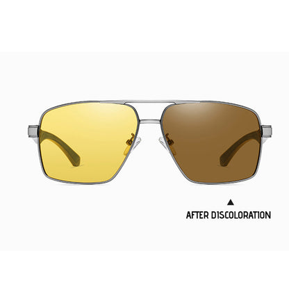 Óculos de Sol Homem Techsuit LM001, Polarizados, Proteção UV, Cinza Fotocromático