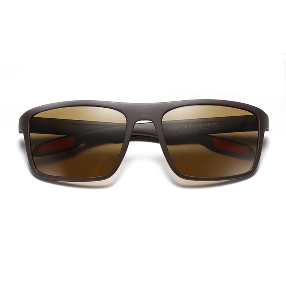 Óculos de Sol Homem Techsuit TR90 (MM101), Polarizados, Proteção UV, Castanho