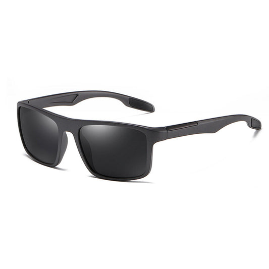 Óculos de Sol Homem Techsuit TR90 (MM101), Polarizados, Proteção UV, Preto Mate Cinza