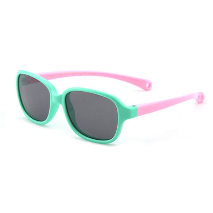 Óculos de Sol para Bebés Techsuit 8192-C1, Polarizados, Verde e Rosa