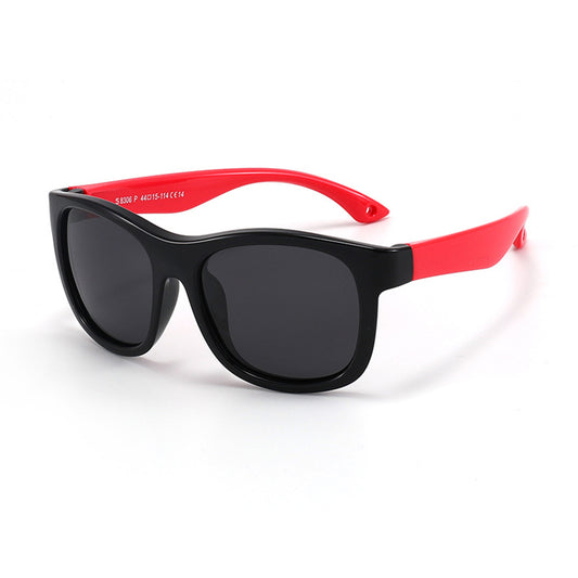 Óculos de Sol para Bebés Techsuit 8306-C14, Polarizados, Preto e Vermelho