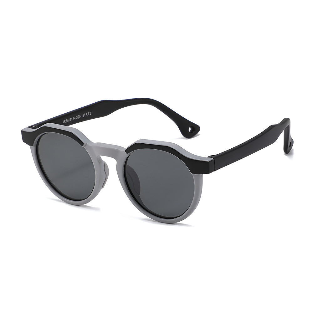 Óculos de Sol Criança Techsuit 601, Polarizados, Proteção UV, Preto Cinza