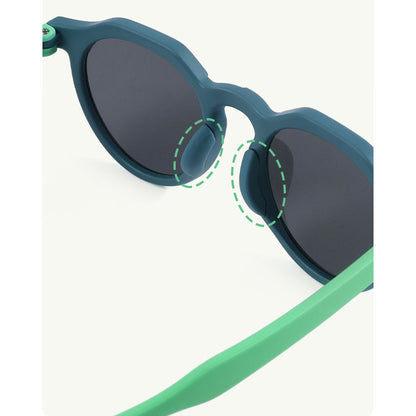 Óculos de Sol Criança Techsuit 601, Polarizados, Proteção UV, Preto Cinza