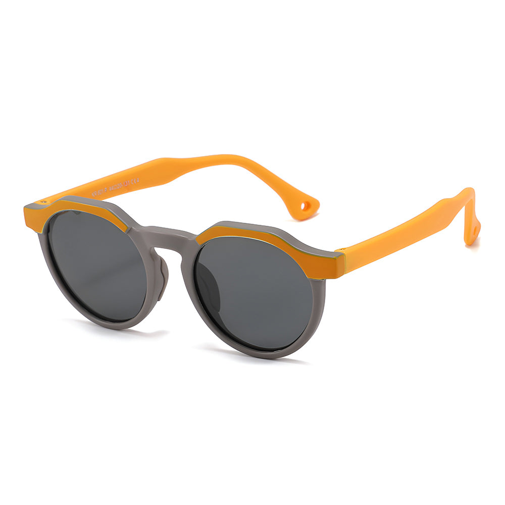 Óculos de Sol Criança Techsuit 601, Polarizados, Proteção UV, Laranja Cinza