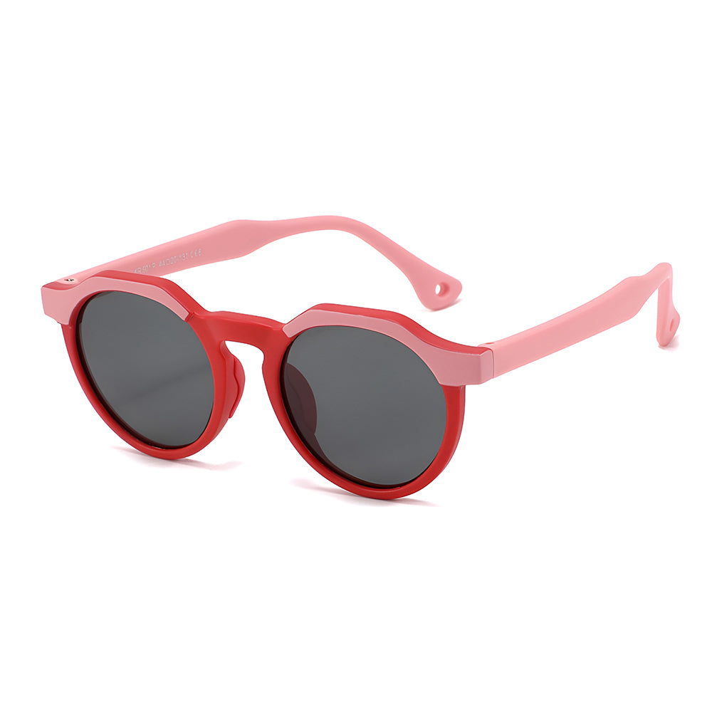 Óculos de Sol Criança Techsuit 601, Polarizados, Proteção UV, Rosa Vermelhos