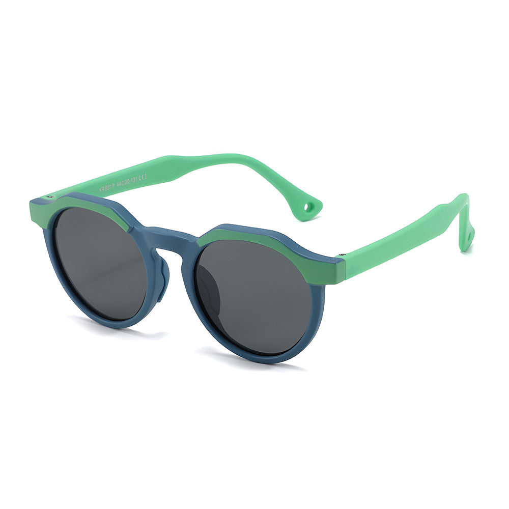 Óculos de Sol Criança Techsuit 601, Polarizados, Proteção UV, Verde Azulados