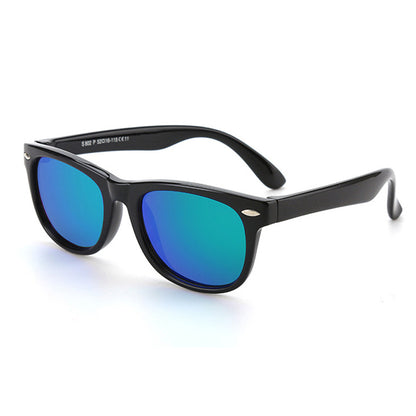 Óculos de Sol Criança Techsuit D802, Polarizados, Proteção UV, Vermelhos Pretos Verdes