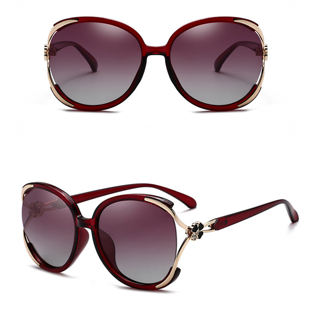 Techsuit 1384 Women's Sunglasses, Polarized, UV Protection, Red