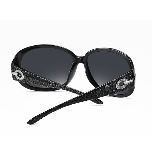 Óculos de Sol Senhora Techsuit 2012, Polarizados, Proteção UV, Preto Cinza