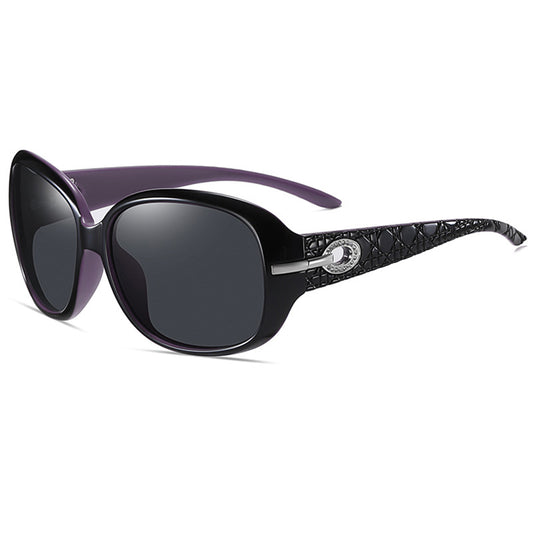Women's Techsuit 2012 Sunglasses, Polarized, UV Protection, Black Purple Gray